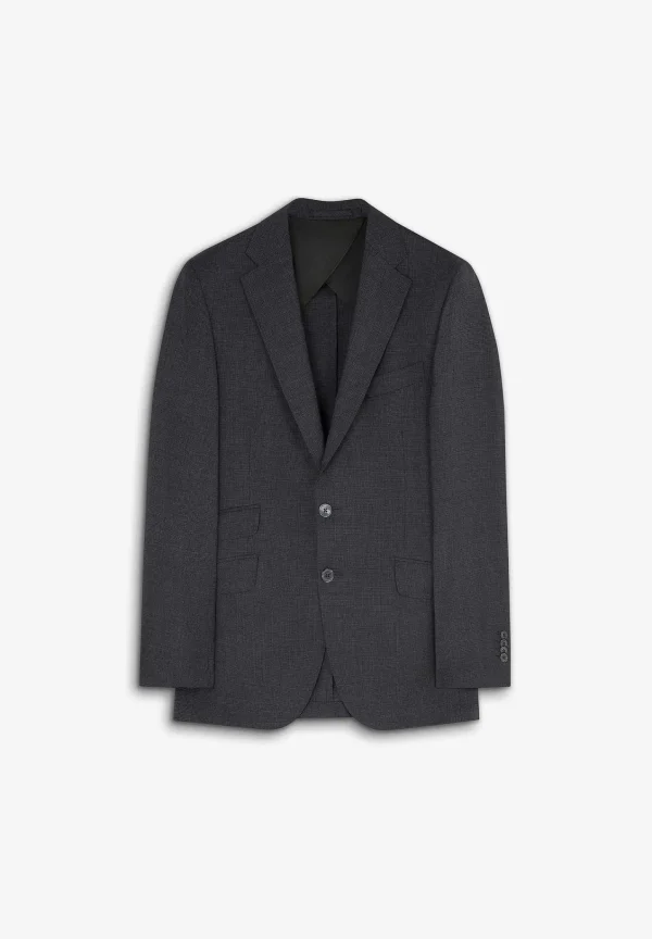 Online Scalpers Traje Lana Gris Clasico