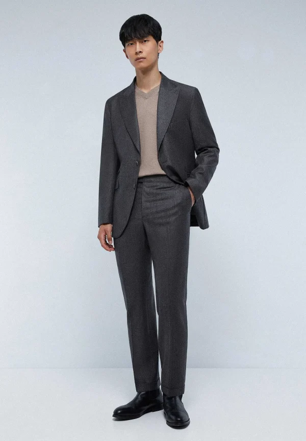 Fashion Scalpers Traje Premium Cuadros Punta De Lanza Gris