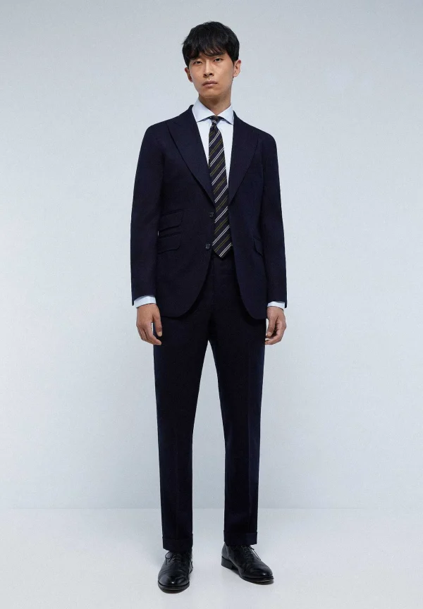 Best Sale Scalpers Traje Premium Lana Azul Marino