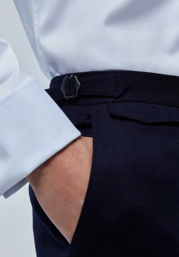 Best Sale Scalpers Traje Premium Lana Azul Marino