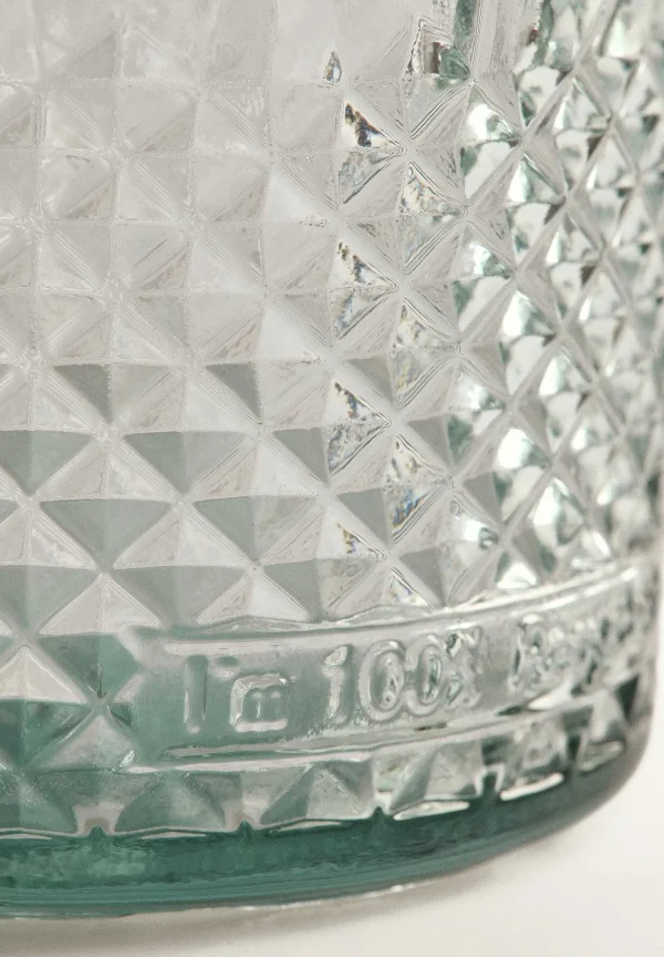 Best Scalpers Vaso Cristal Dibujo Relieve