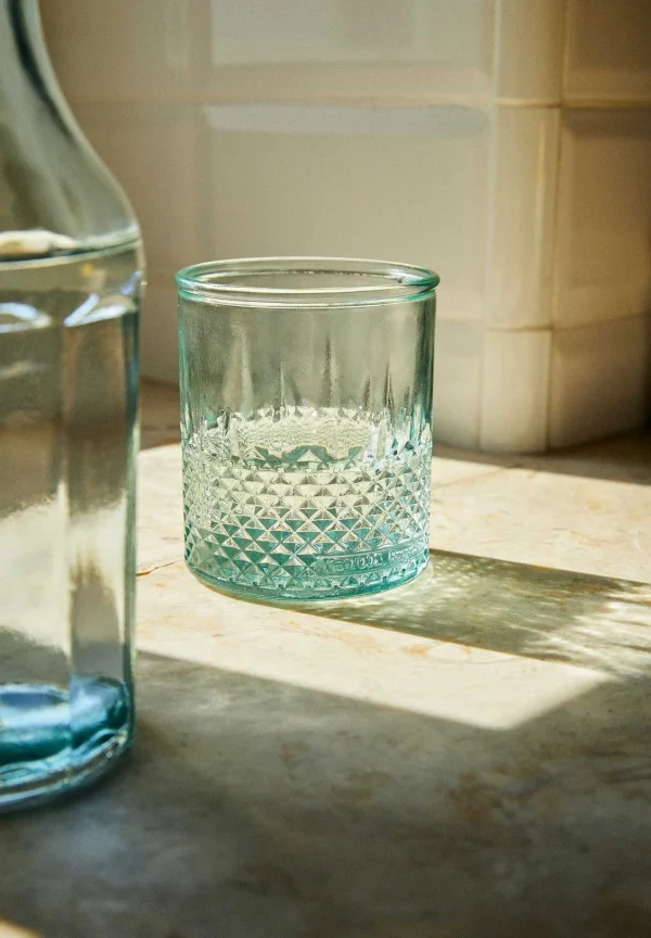 Best Scalpers Vaso Cristal Dibujo Relieve