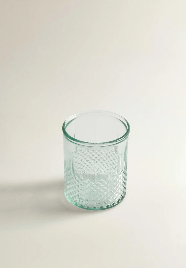 Best Scalpers Vaso Cristal Dibujo Relieve