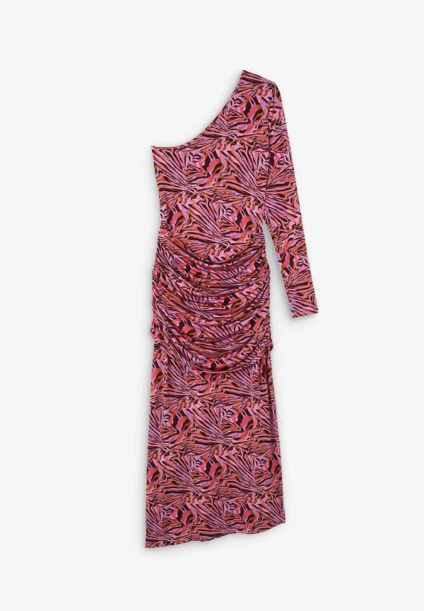 Flash Sale Scalpers Vestido Asimetrico Frunces