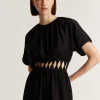 Clearance Scalpers Vestido Midi Aberturas Cintura