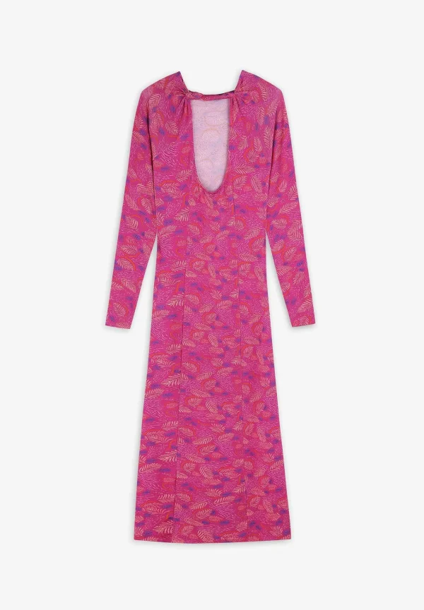 Outlet Scalpers Vestido Midi Detalle Espalda