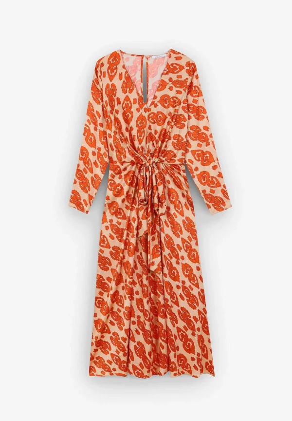 Cheap Scalpers Vestido Midi Etnico Nudo