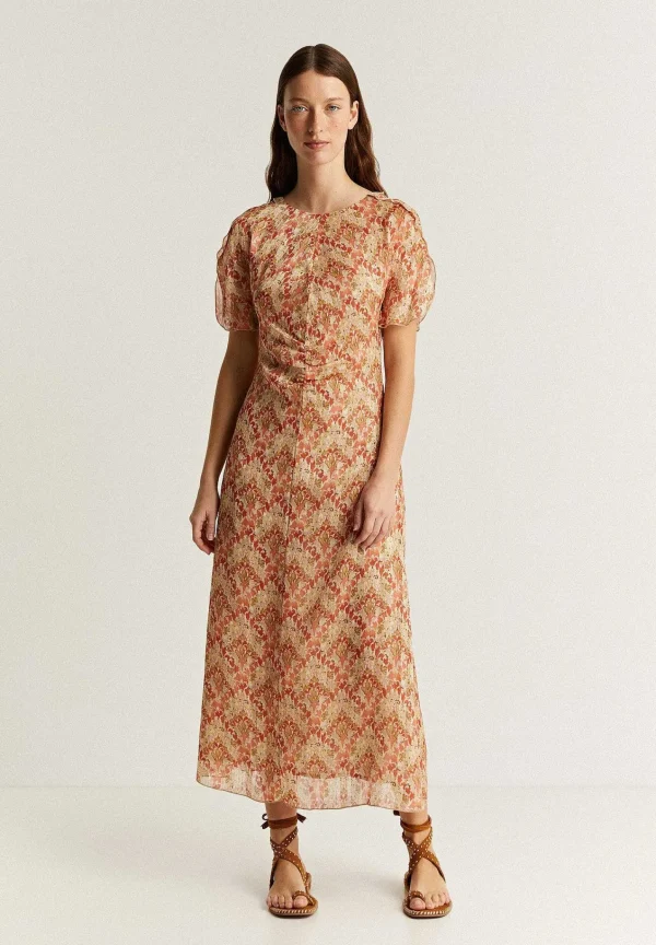Best Sale Scalpers Vestido Midi Frunce Frontal