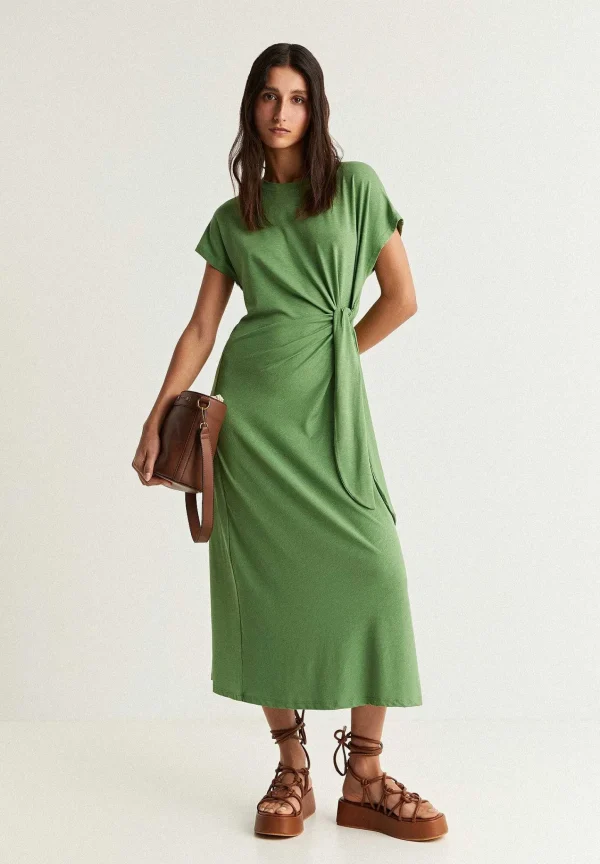 Outlet Scalpers Vestido Midi Nudo Delantero