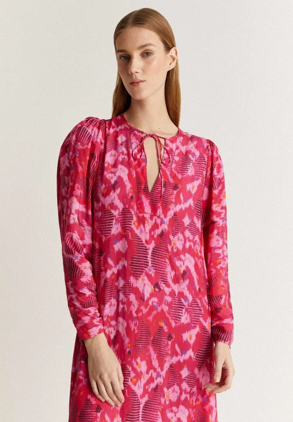 Store Scalpers Vestido Midi Print Lazada Trasera