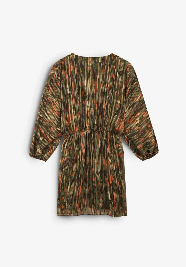 Best Scalpers Vestido Mini Print Detalle Metalizado