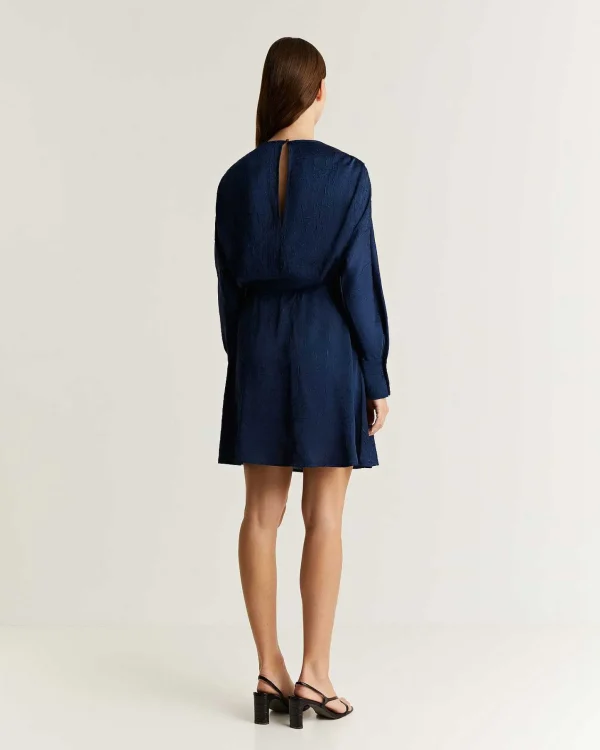 Best Sale Scalpers Vestido Mini Satinado Arrugado