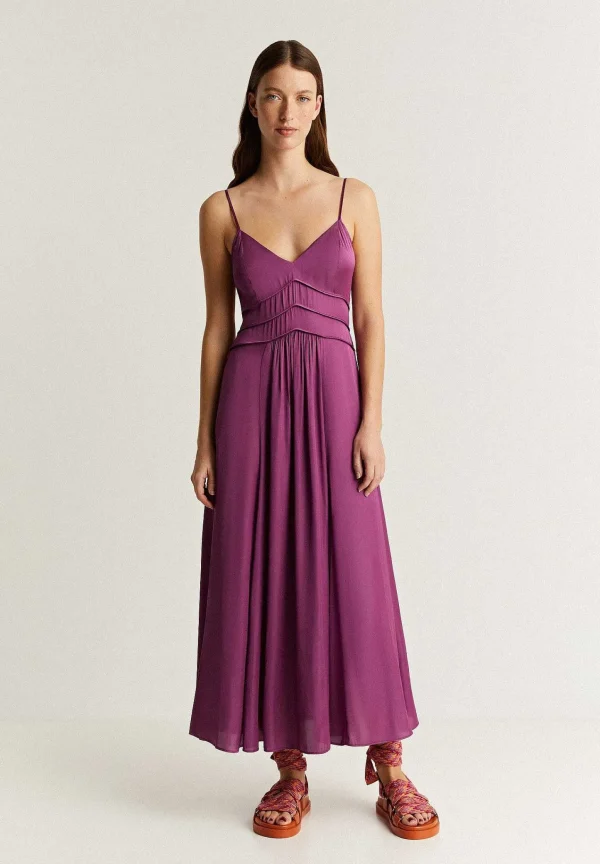 Fashion Scalpers Vestido Slip Frunces