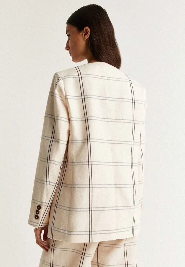 Cheap Scalpers Blazer Cuadros Escote Pico