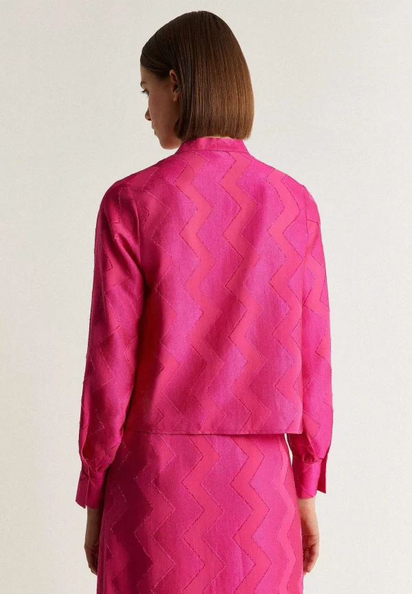 Best Scalpers Blusa Jacquard Zigzag