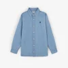 Clearance Scalpers Camisa Denim Cuello Botones
