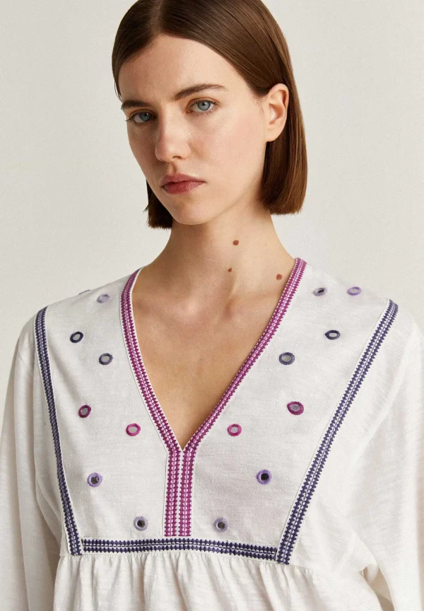 Clearance Scalpers Camiseta Detalles Bordados
