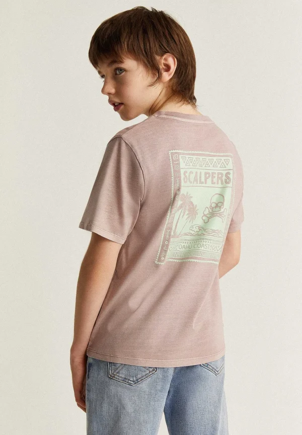 Best Scalpers Camiseta Lavada Print Trasero