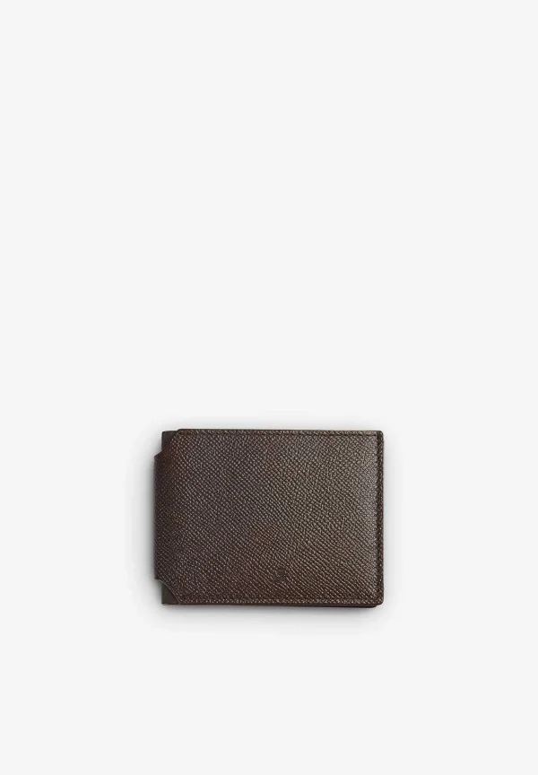 Online Scalpers Cartera Piel Calavera Grabada