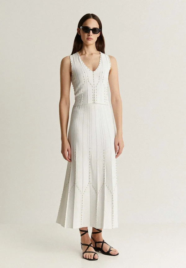 Shop Scalpers Falda Punto Midi Tachuelas
