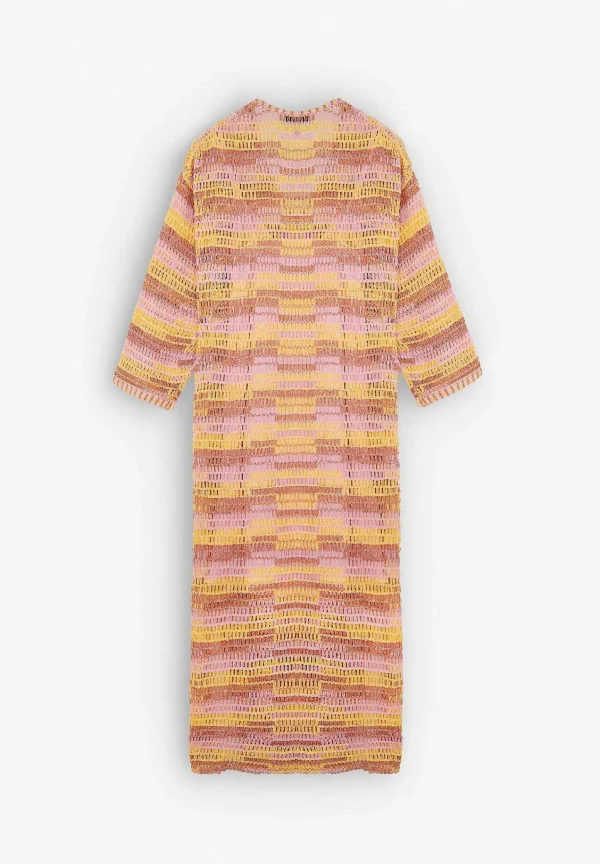 Best Scalpers Vestido Midi Crochet Multicolor